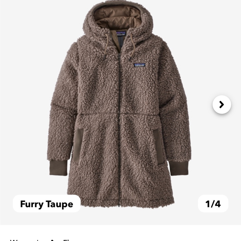 Womens Patagonia Dusty Mesa Fleece Parka size Small